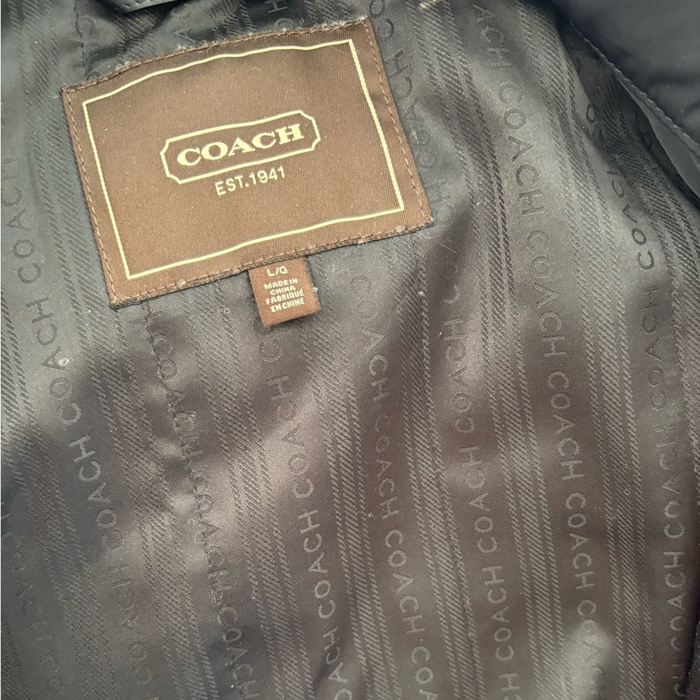 Coach Men’s Black Field Jacket- Size L - Picture 5 of 6